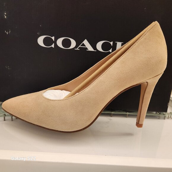Coach Beechwood " Skyler Suede" Heels. NIB. Size 5.5 - Picture 1 of 11
